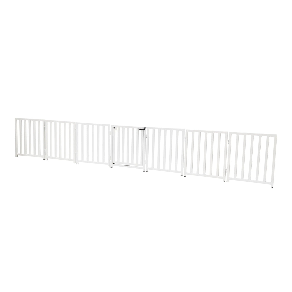 Dog Gate Extra Wide Freestanding Steel Walk-Through Door