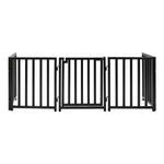 Dog Gate Extra Wide Freestanding Steel Walk-Through Door