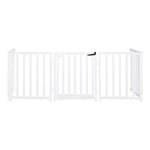 Dog Gate Extra Wide Freestanding Steel Walk-Through Door