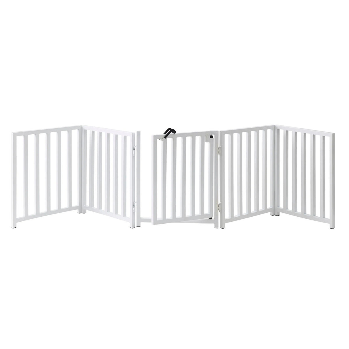 Dog Gate Extra Wide Freestanding Steel Walk-Through Door