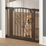 Dog Gate Extra Wide Pressure-Mounted Walk-Through Door