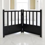 Dog Gate Freestanding Steel Expandable 24-Inch Tall
