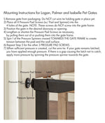 Dog Gate Hardwood & Steel Auto-Close Walk-Through