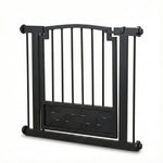 Dog Gate Pressure-Mounted Walk-Through Door Adjustable Width