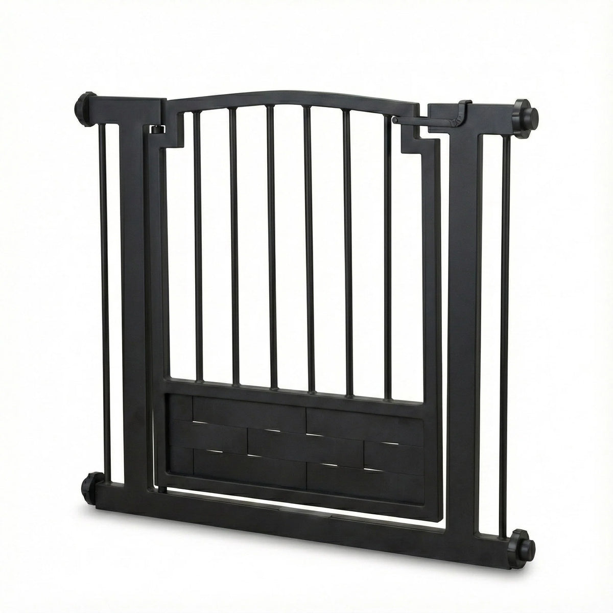 Dog Gate Pressure-Mounted Walk-Through Door Adjustable Width