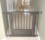 Dog Gate Pressure-Mounted Walk-Through Door Adjustable Width