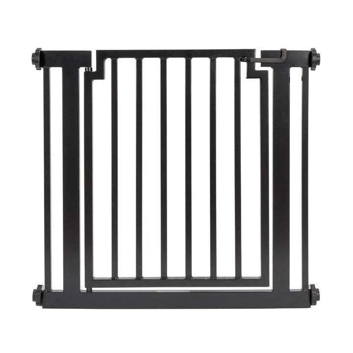 Dog Gate Weather-Resistant Steel Pressure-Mounted Adjustable