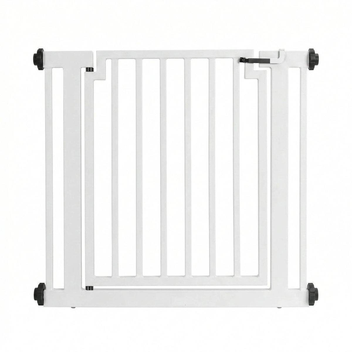 Dog Gate Weather-Resistant Steel Pressure-Mounted Adjustable