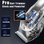 Dog Grooming Clippers Quiet Cordless Carbon Steel Blades 180-Minute Runtime