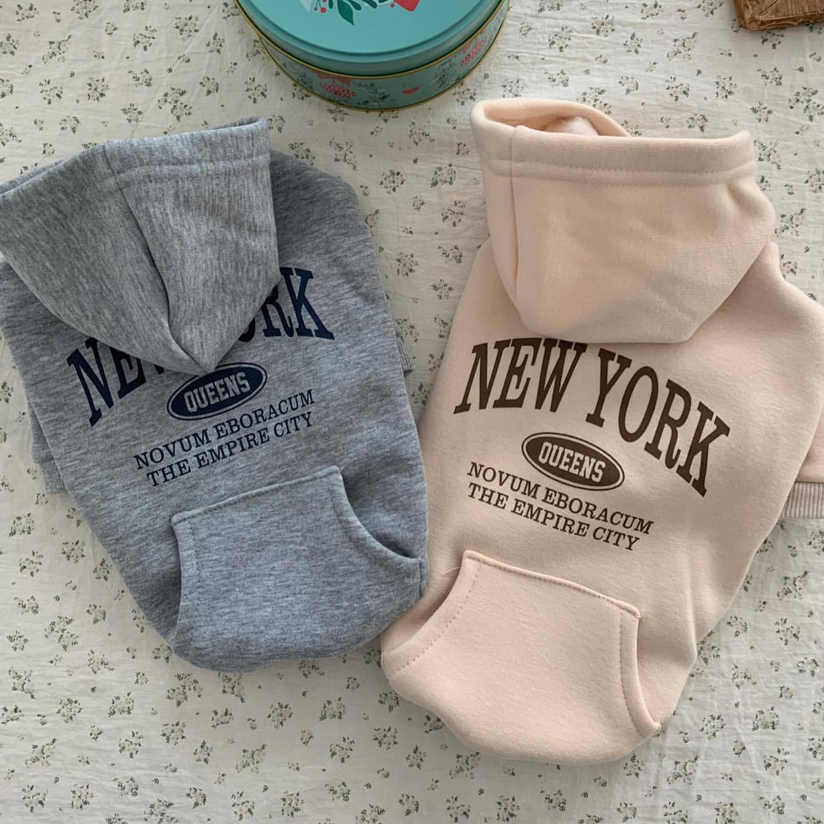 Dog Hoodie Cotton Fleece Lightweight Pullover With Stretch Cuffs