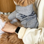 Dog Hoodie Cotton Fleece Lightweight Pullover With Stretch Cuffs