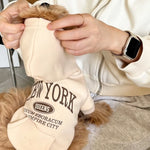 Dog Hoodie Cotton Fleece Lightweight Pullover With Stretch Cuffs
