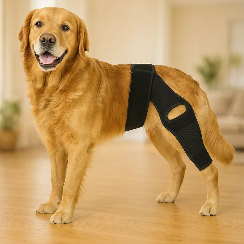 Dog Knee Brace Adjustable Thigh Harness Breathable Lycra