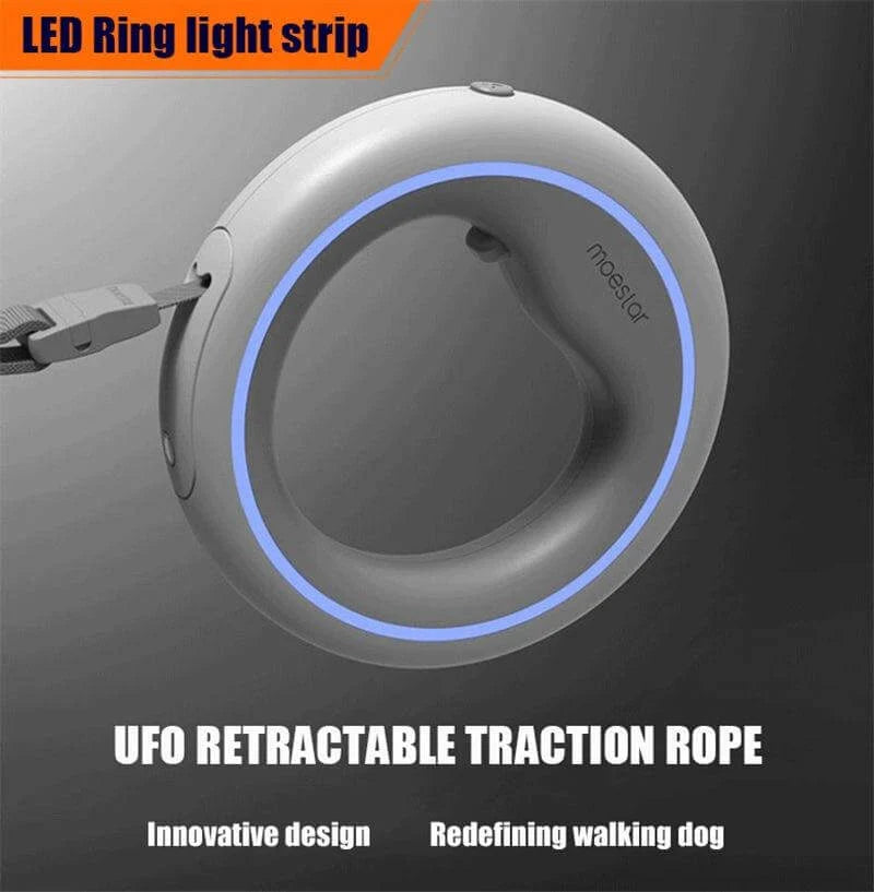 Dog Leash LED Light Adjustable Elastic Rope