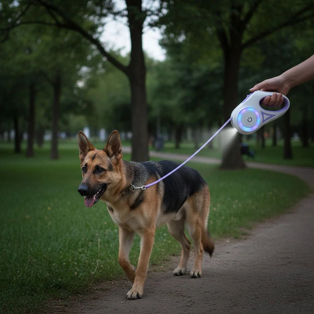 Dog Leash LED Strip & Handle Flashlight