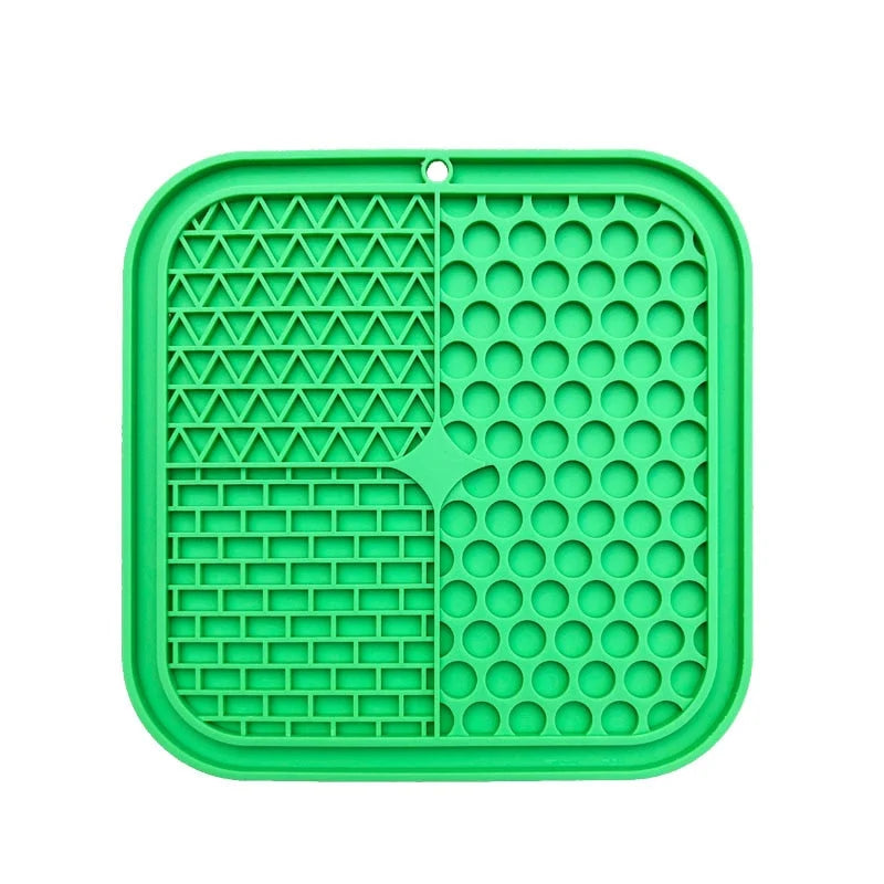 Dog Lick Mat Silicone Suction Honeycomb Surface
