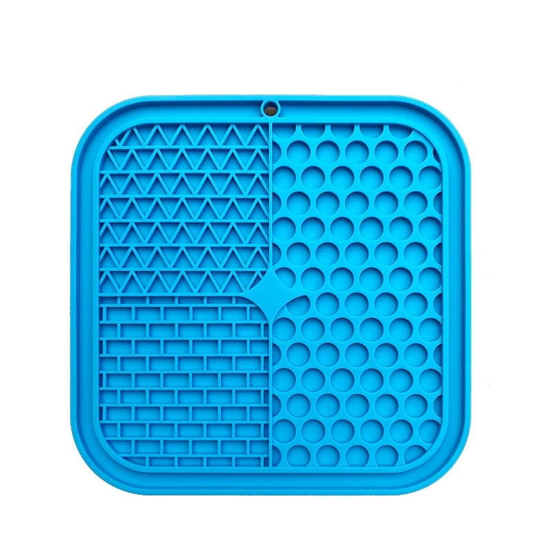 Dog Lick Mat Silicone Suction Honeycomb Surface