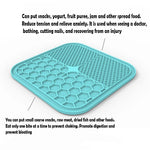 Dog Lick Mat Silicone Suction Honeycomb Surface