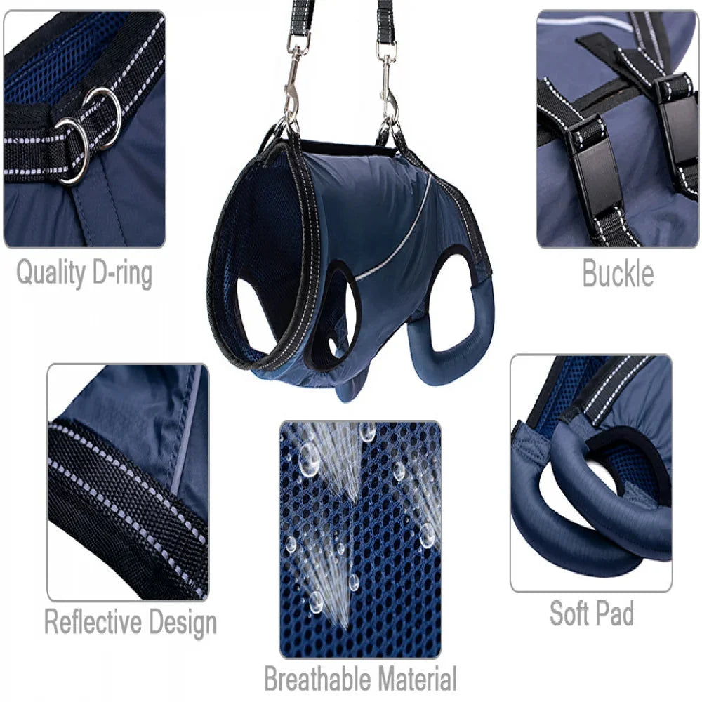 Dog Lift Harness Slip-On Adjustable Reinforced Handles