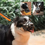 Dog Muzzle Adjustable Breathable Anti-Bite & Anti-Bark