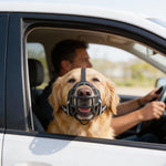 Dog Muzzle Breathable Polyester Mesh Adjustable Straps