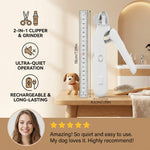 Dog Nail Clipper & Grinder Rechargeable USB Low-Noise
