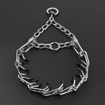 Dog Prong Training Collar Rubber-Tipped Rust-Resistant Adjustable Fit