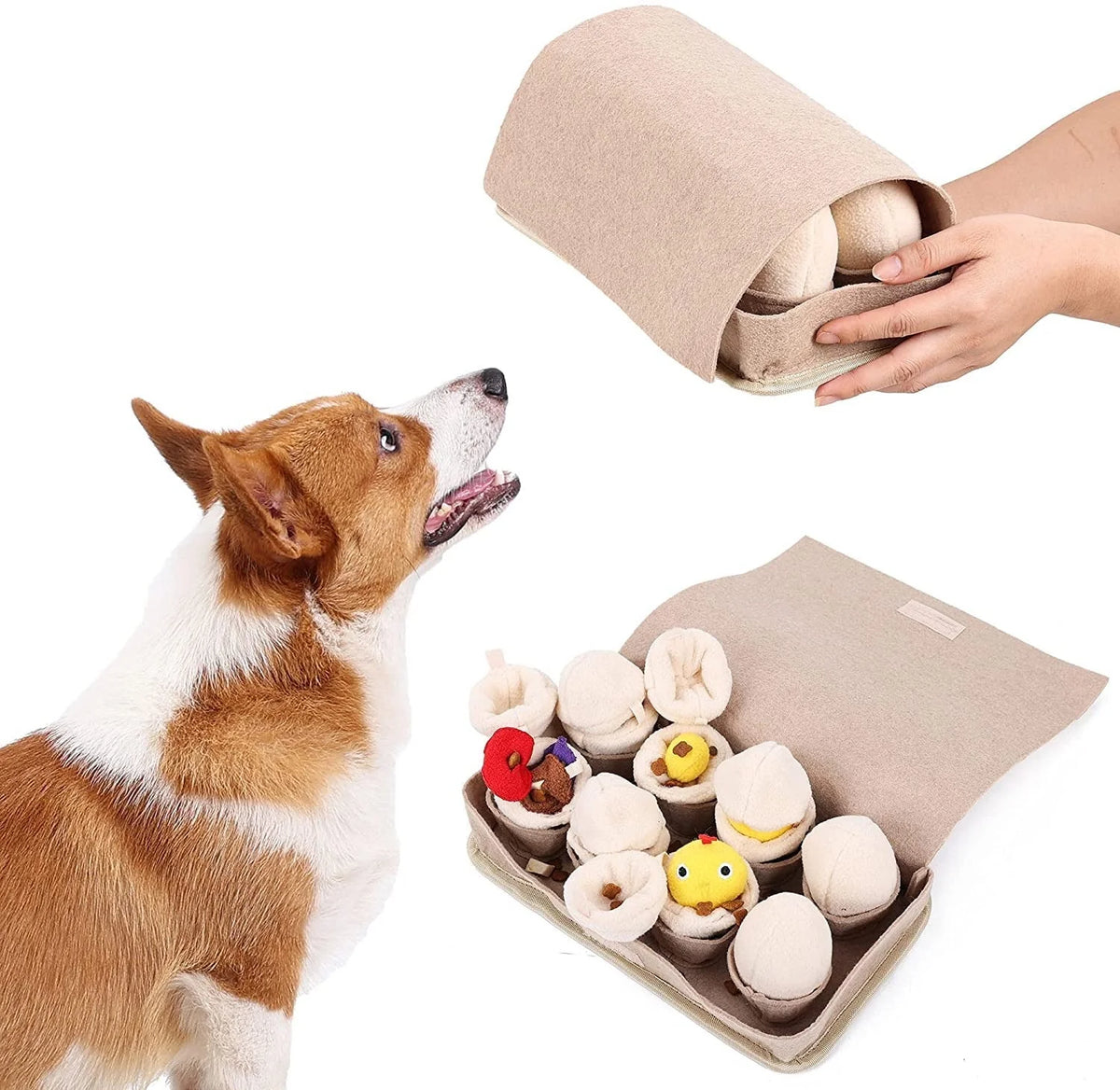 Dog Puzzle Toy Treat Dispenser Small & Medium