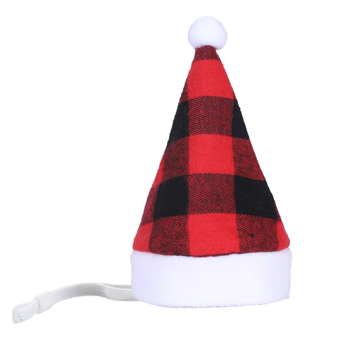Dog Santa Hat Plush Soft-Lined Adjustable Fit