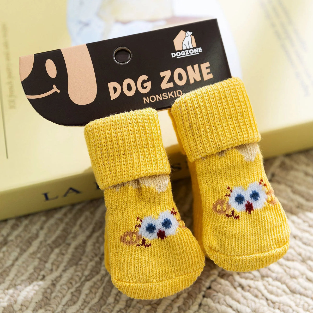 Dog Socks Cotton Non-Slip Set of 4