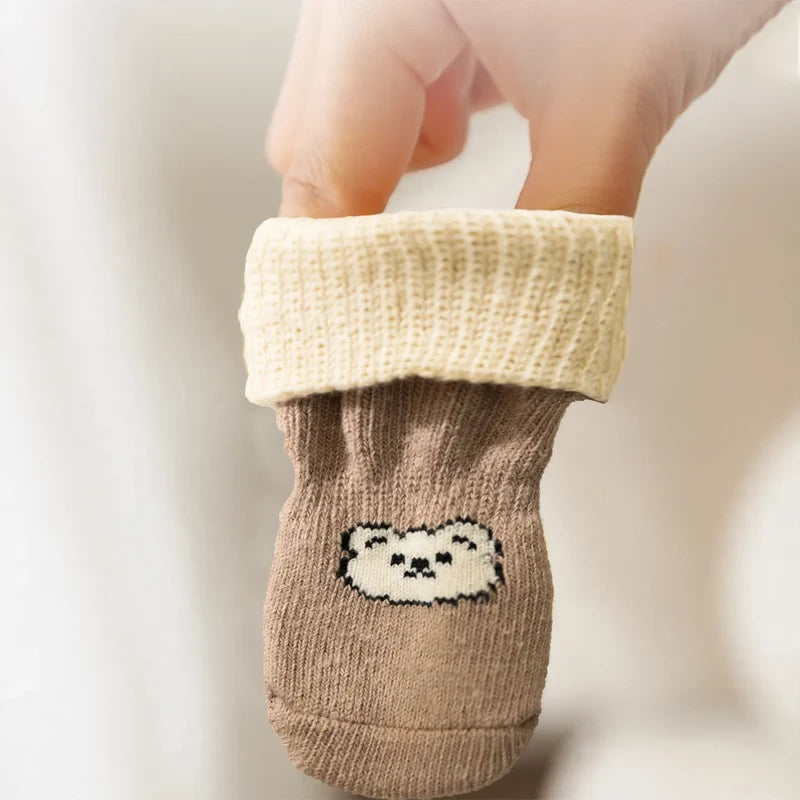 Dog Socks Cotton Non-Slip Set of 4