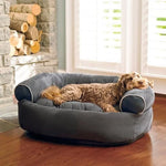 Dog Sofa Bed Orthopedic Pressure-Relieving Padding Raised Sides