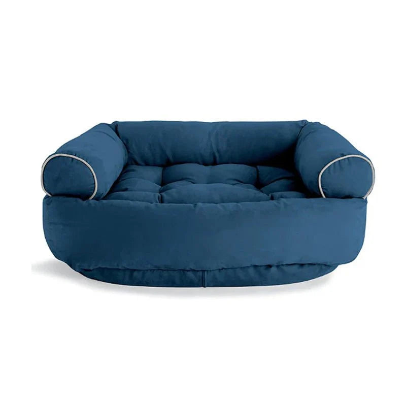 Dog Sofa Bed Orthopedic Pressure-Relieving Padding Raised Sides