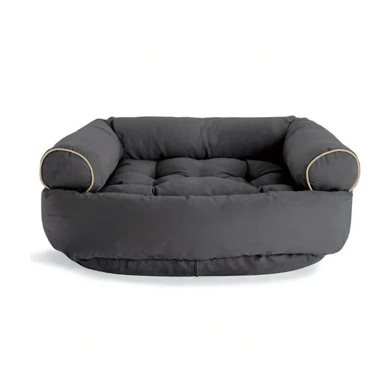 Dog Sofa Bed Orthopedic Pressure-Relieving Padding Raised Sides