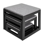 Dog Stairs Nesting Design Upholstered Non-Slip 180 lb Capacity