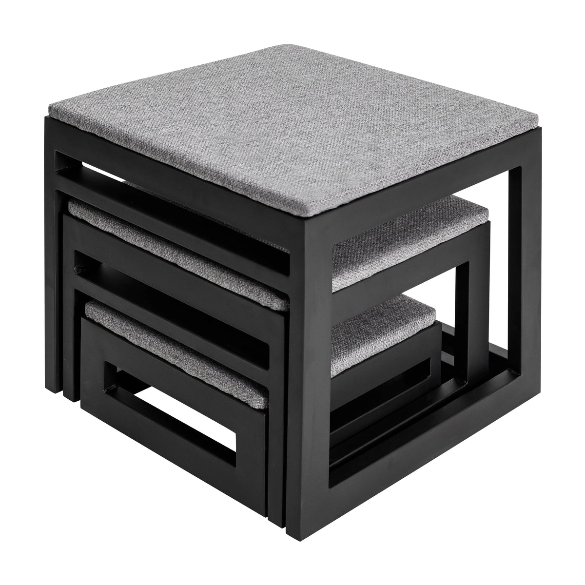 Dog Stairs Nesting Design Upholstered Non-Slip 180 lb Capacity