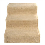 Dog Stairs Three-Step Removable Washable Fleece Cover Supports 44 lb