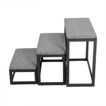 Dog Stairs Wide Padded Non-Slip Steps 180 lb Capacity