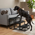 Dog Stairs Wide Padded Non-Slip Steps 180 lb Capacity