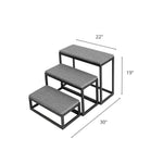Dog Stairs Wide Padded Non-Slip Steps 180 lb Capacity