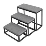 Dog Stairs Wide Padded Non-Slip Steps 180 lb Capacity