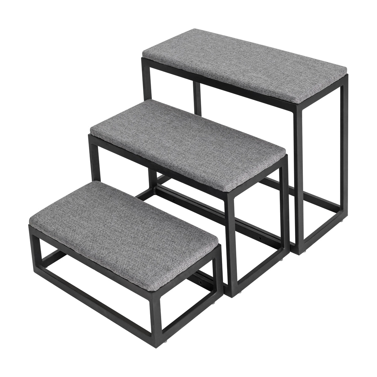 Dog Stairs Wide Padded Non-Slip Steps 180 lb Capacity