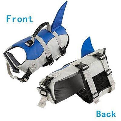Dog Swim Vest Nylon Shark-Inspired Design Sizes S–L