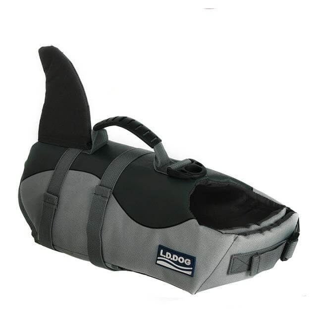 Dog Swim Vest Nylon Shark-Inspired Design Sizes S–L