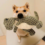 Dog Toy Dinosaur Shape Durable Rubber Washable for Chewing & Fetching