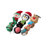 Dog Toy Set Christmas Plush Fleece Squeaky 3-Pack