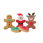 Dog Toy Set Holiday Plush Squeakers Set of 5