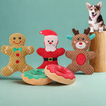 Dog Toy Set Holiday Plush Squeakers Set of 5