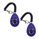 Dog Training Clicker Comfortable Grip Adjustable Strap 2-Pack