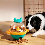Dog Treat Dispenser Interactive Rolling Adjustable Treat Flow